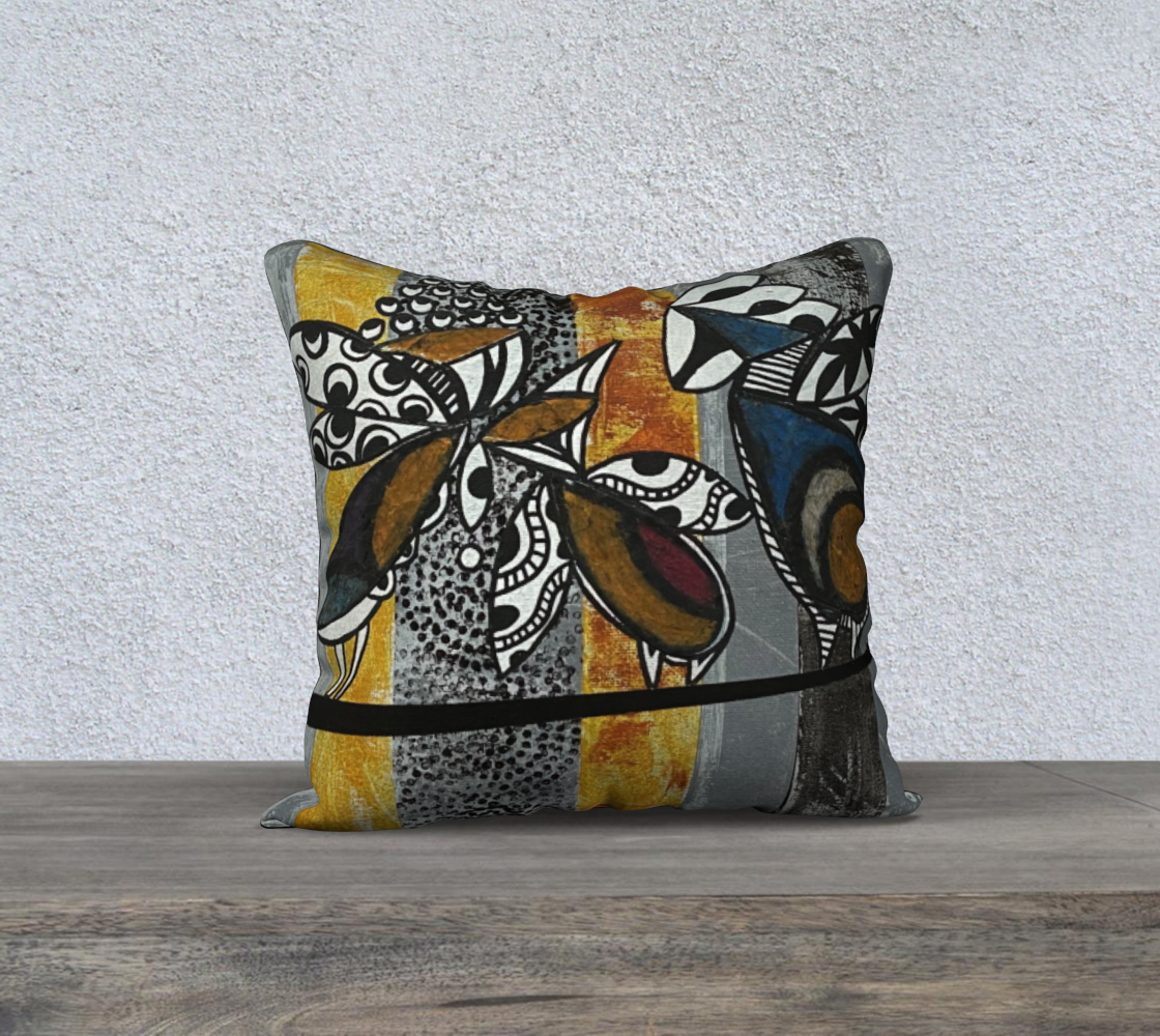 Z'bird cushion cover 2 (18 "x18")