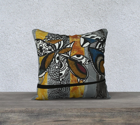 Housse de coussin Z'Bird 2 (18"x18")