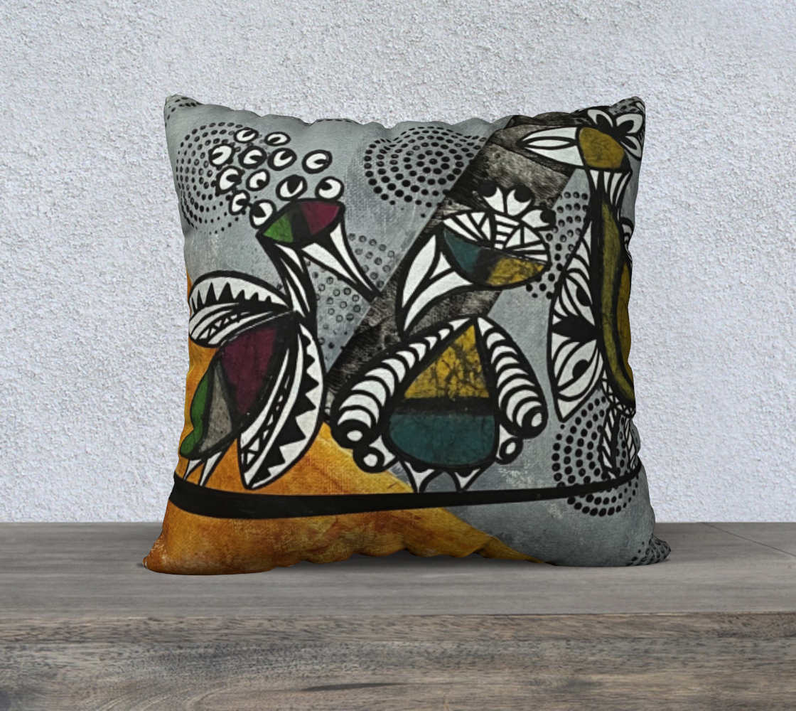 Housse de coussin Z'bird 4 (22"x22")