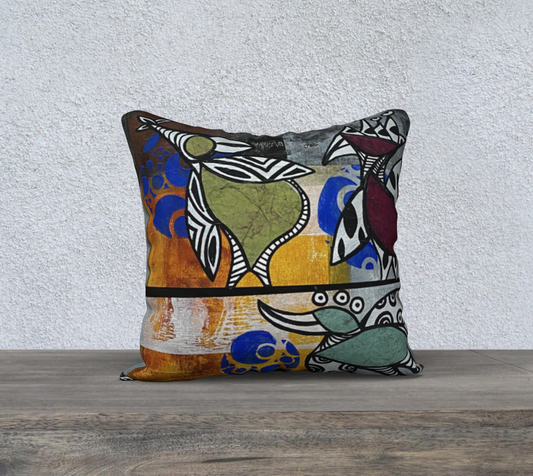 Housse de coussin Z'Bird 3 (18"x18")