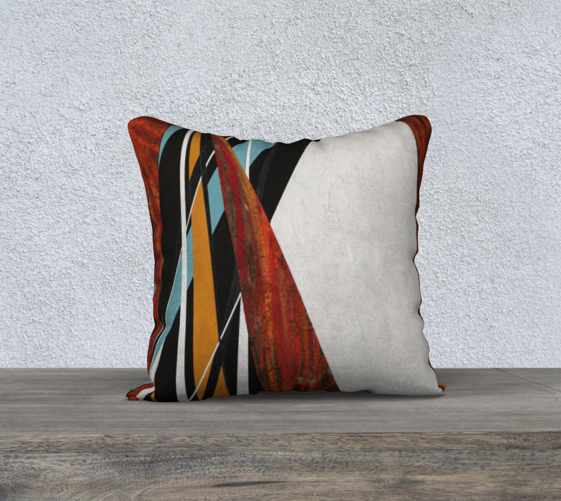 Housse de coussin Variation de Feu (18"x18")